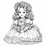 Victorian Doll Coloring Pages for History Lovers 4