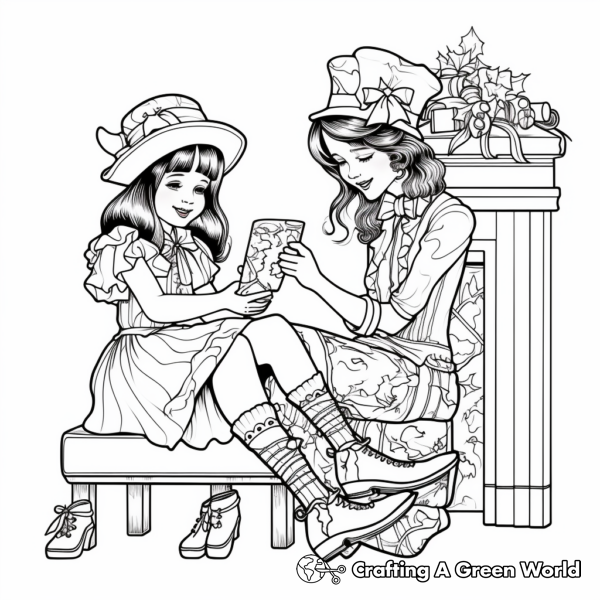 Stocking Coloring Pages - Free &amp; Printable!