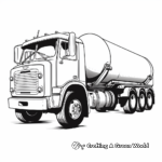 Vintage Milk Tanker Truck Coloring Pages 1
