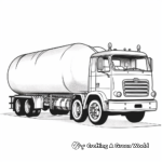 Vintage Milk Tanker Truck Coloring Pages 2