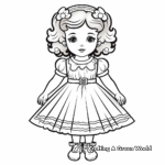 Vintage Paper Doll Coloring Pages 1