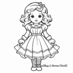 Vintage Paper Doll Coloring Pages 4