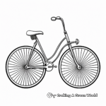 Vintage Penny-farthing Bike Coloring Pages 2