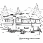 Vintage RV Camper Coloring Pages 3