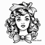 Vintage Sailor Tattoo Coloring Pages for Adults 1