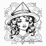 Vintage Sailor Tattoo Coloring Pages for Adults 3