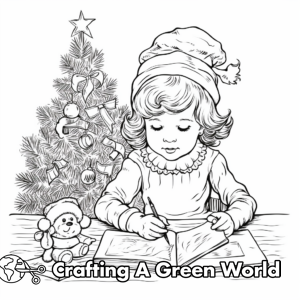 Christmas Card Coloring Pages - Free & Printable!