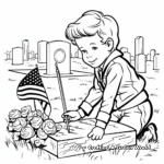 Vintage WWII Memorial Day Coloring Pages 1