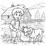 Visit to the Farm: Interactive Coloring Pages 4