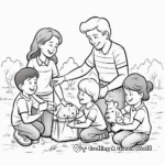 Volunteering and Helping Others Coloring Sheets 2