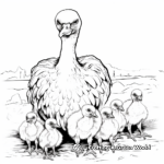 Vulture Family Coloring Pages: Male, Female, and Chicks 4