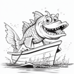 Walleye Fishing Trip Coloring Pages 1
