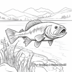 Walleye Lake Scene Coloring Pages 4