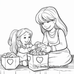 Warm Hearted Donation Coloring Pages 1