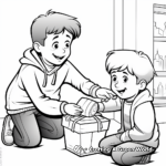 Warm Hearted Donation Coloring Pages 2