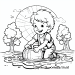 Water Conservation Earth Day Coloring Pages 3