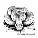 Water Moccasin Snake Coloring Pages 3