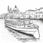 Water Taxis In Venice Coloring Pages 3