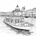 Water Taxis In Venice Coloring Pages 4
