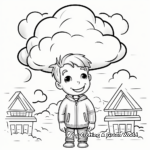 Weather Predicting Cloud Coloring Pages 2