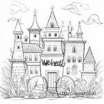 Wednesday-Themed Word Art Coloring Pages 3