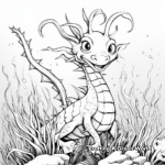 Weedy Sea Dragon Coloring Pages for Kids 1
