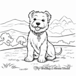 West Highland White Terrier Fluffy Dog Coloring Pages 1