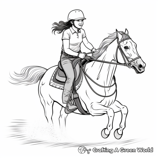 Barrel Racing Coloring Pages - Free & Printable!