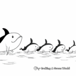 Whale Parade: Multiple Whales Coloring Pages 4