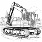 Wheeled Excavator Coloring Pages 3