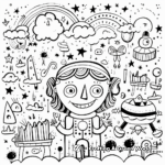 Whimsical Dream Doodle Coloring Pages for the Imagination 3