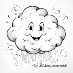 Whimsical Fair-Weather Cloud Coloring Pages 1