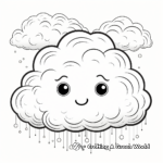 Whimsical Fair-Weather Cloud Coloring Pages 2