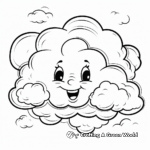 Whimsical Fair-Weather Cloud Coloring Pages 4