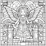 Whimsical Fairy Tale Mosaic Coloring Pages 1