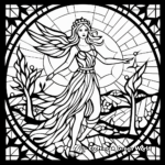 Whimsical Fairy Tale Mosaic Coloring Pages 4