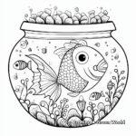Whimsical Fancy Fish Bowl Coloring Pages 3