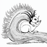 Whimsical Fantasy Skunk Coloring Pages 4