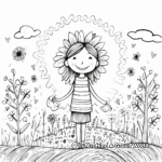 Whimsical Kindness Positive Affirmation Coloring Pages for Kids 1