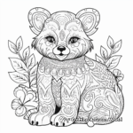 Whimsical Red Panda Coloring Pages for Creative Minds 4
