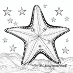 Whimsical Sea Star (Starfish) Coloring Pages 2