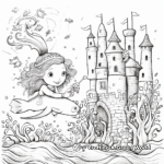 Whimsical Shark Fairy Tale Coloring Pages 2