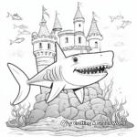 Whimsical Shark Fairy Tale Coloring Pages 3