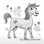 Whimsical Unicorn Dachshund Dog Coloring Pages 4
