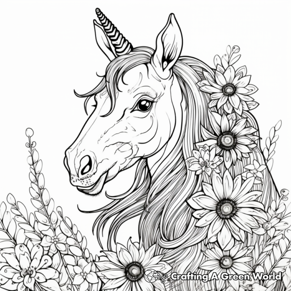 Unicorn Coloring Pages For Adults - Free & Printable!