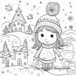 Whimsical Winter Fairy Tale Coloring Pages 3
