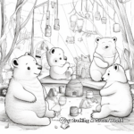 Whimsical Wombat Artists at Work Coloring Pages 3