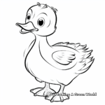 White Duck Coloring Sheets 2