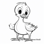 White Duck Coloring Sheets 3
