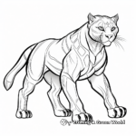 White Panther Coloring Sheets 4